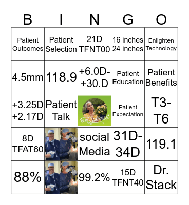 PanOptix Bingo Card