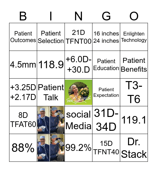 PanOptix Bingo Card