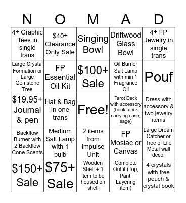 EARTHBOUND BINGO Card