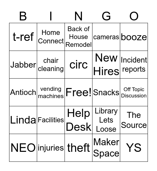 CE meeting 10/1 Bingo Card