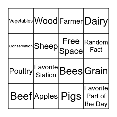 Bingo Card