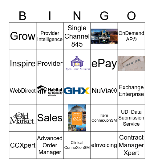 GHX ePay Bingo Card