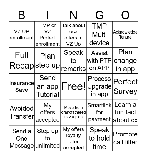 Team Wilson Bingo  Bingo Card