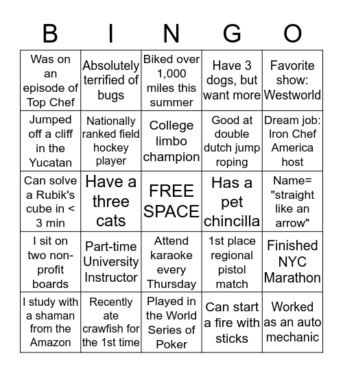 TWISTLE BINGO Card