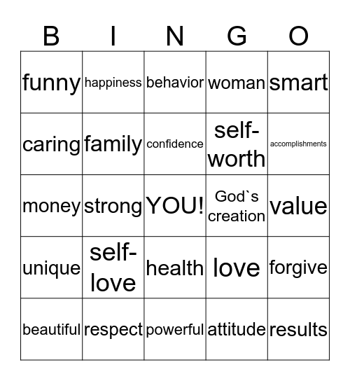 Who you are Bingo Card
