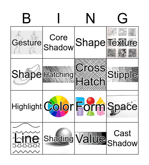 1st 6 Weeks Test Review Bingo Card