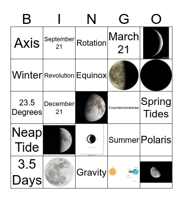 SMT Extra Credit Bingo Card