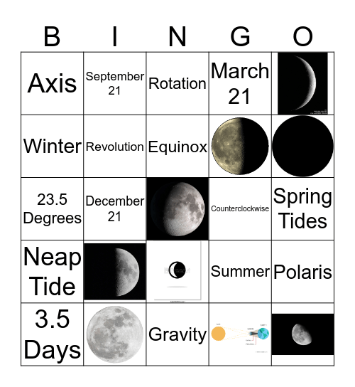 SMT Extra Credit Bingo Card