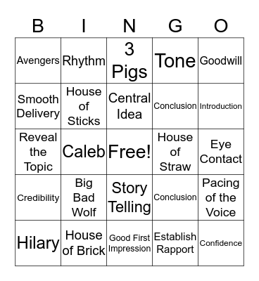 Chapter 10 Bingo Card