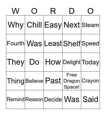 Central Elementary- 4th Grade Bingo Card