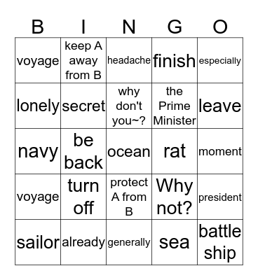 Lesson7. Animails around us Bingo Card