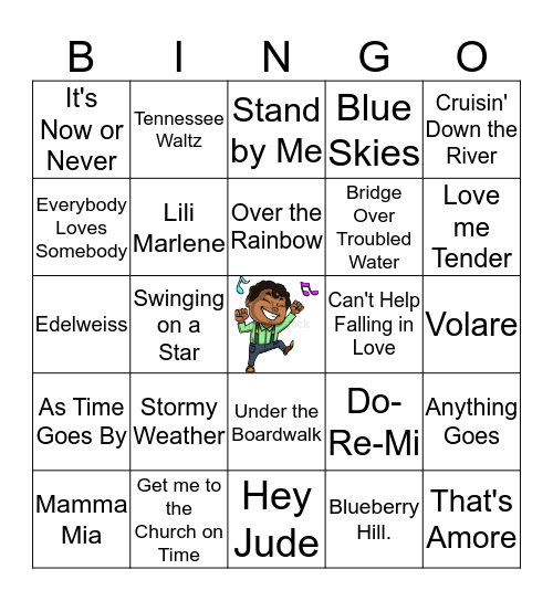 Music Bingo Card