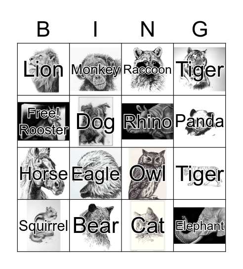 Sound Bingo Card