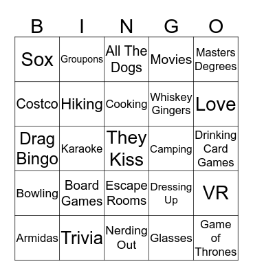 Elyse & Pat Bingo Card