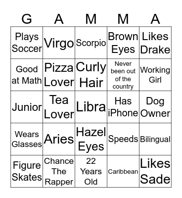Alexa Bingo Card