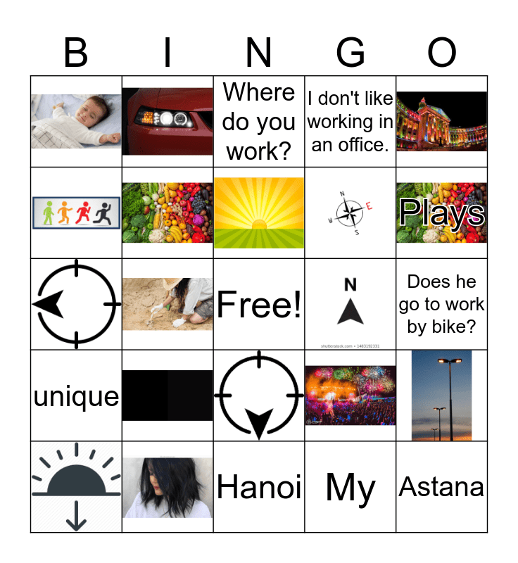 Unit 3 Vocab Bingo Card