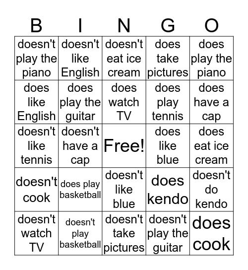Bingo with Koji Bingo Card