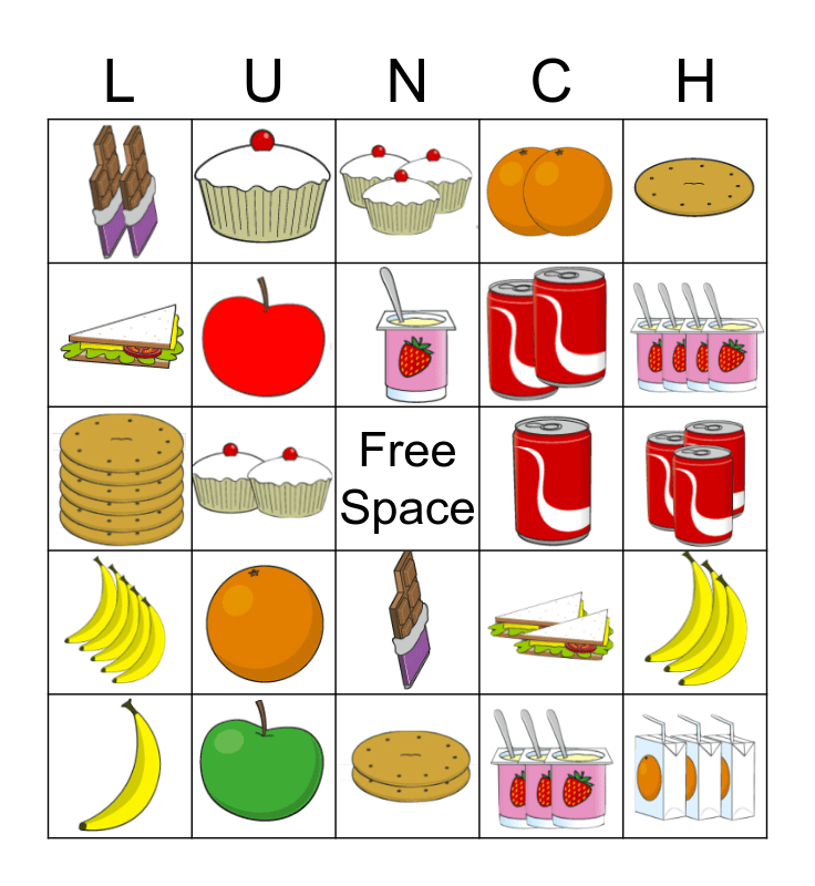 bingo luncheon clipart