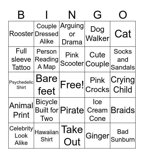 The Strand's KW Bingo Card