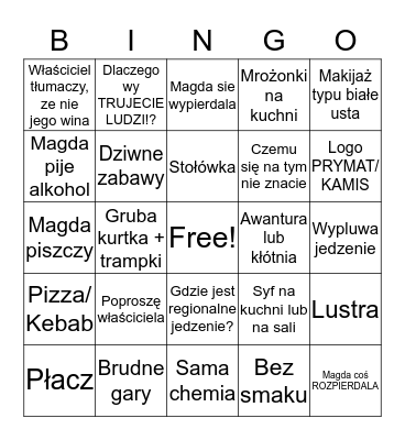 Najebana Gessler Bingo Card