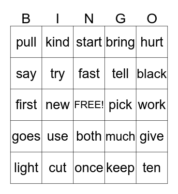 Haylee's Bingo Card