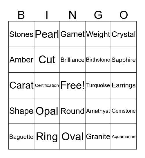 You're ONE of Kind! Bingo Card