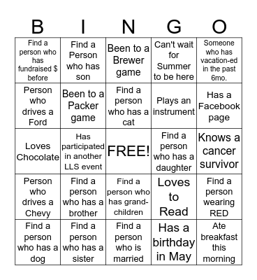 MWOY BINGO Card