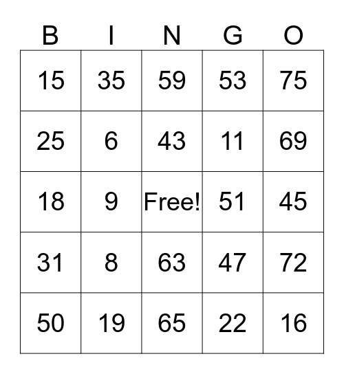 Makeup Heaven Bingo Card