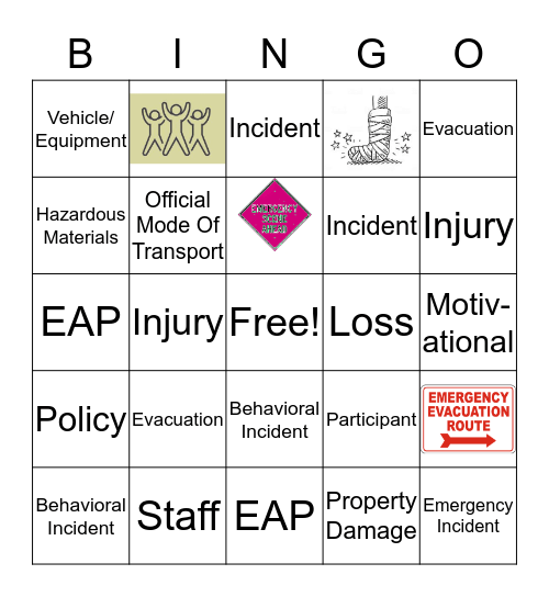 Terminology Bingo! Bingo Card
