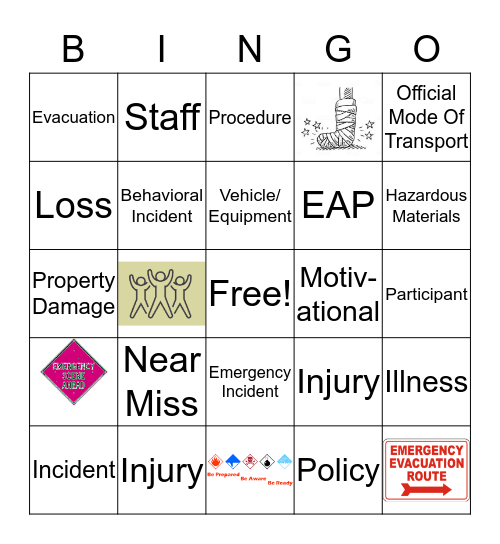 Terminology Bingo! Bingo Card