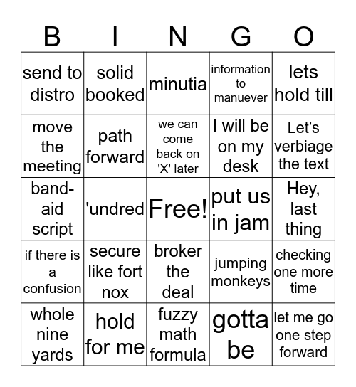 BAS Bingo Card