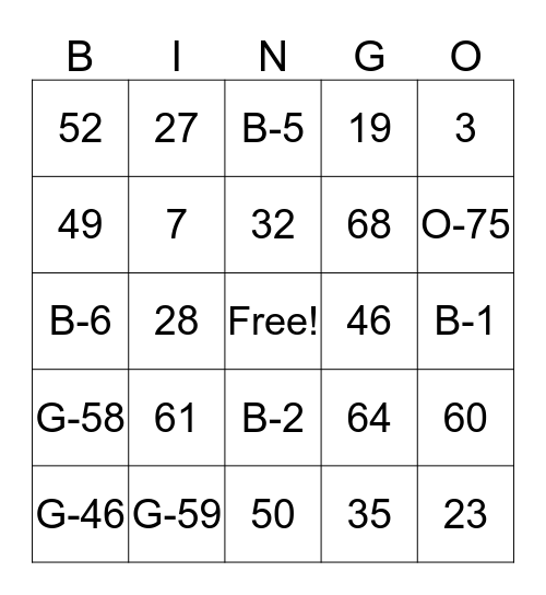 NEW MEMBERS CELEBRATION Bingo Card
