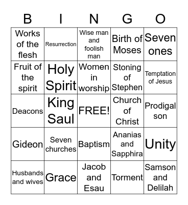 Orange card II Bingo Card