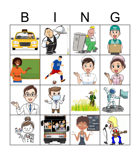 Jobs Bingo Card