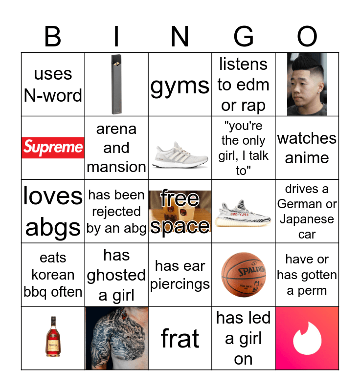 Asian Baby Boy Bingo Card