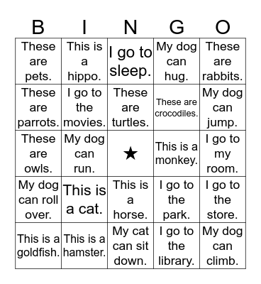 bingo Card