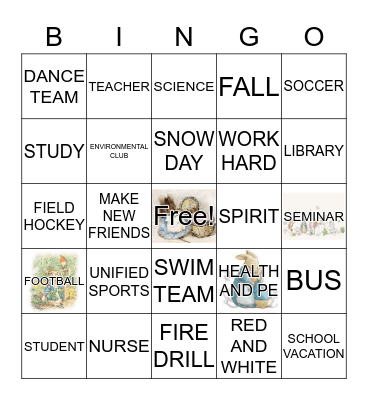 BHS BINGO Card