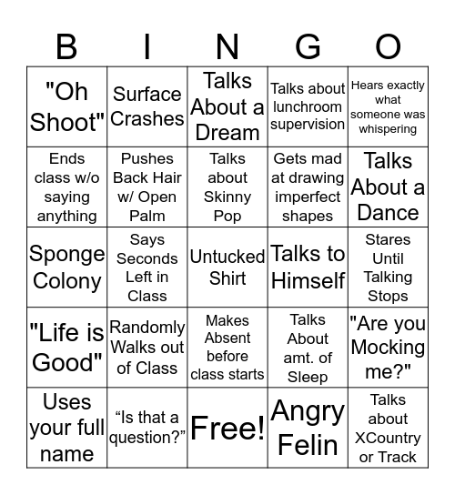 Felinski Bingo  Bingo Card