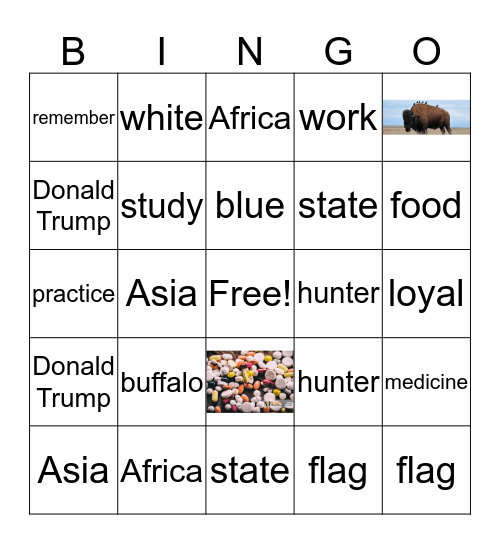 Citizenship Bingo Card
