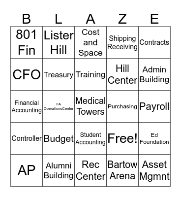 Celebrating 50 Years Bingo Card