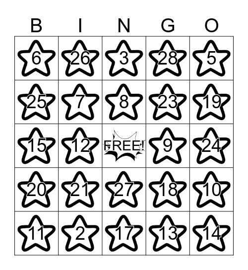 A T T E N D A N C E Bingo Card