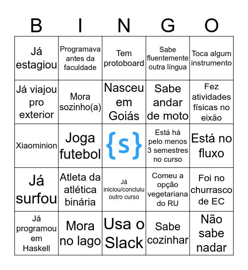 Struct Bingo Card