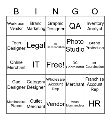 Who's Who Bingo Card