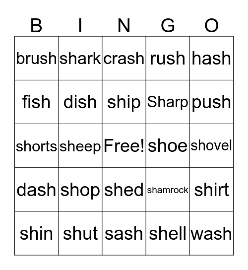 Sh blends Bingo Card