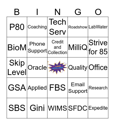 CEx Buzz Word Bingo Card