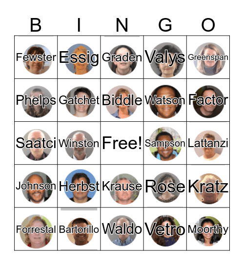 Montco Bingo Card