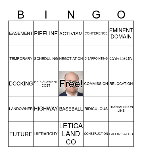 EMINENT DOMAIN 2020 Bingo Card