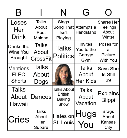 Hannah Bingo Card
