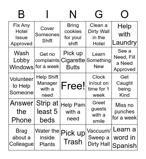 Lets get ready to BINGO! Bingo Card