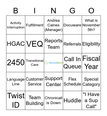 IT'S A BOSS DAY BINGO GAME Bingo Card